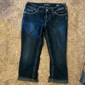 Suki silver Capri size 30/22 mid rise